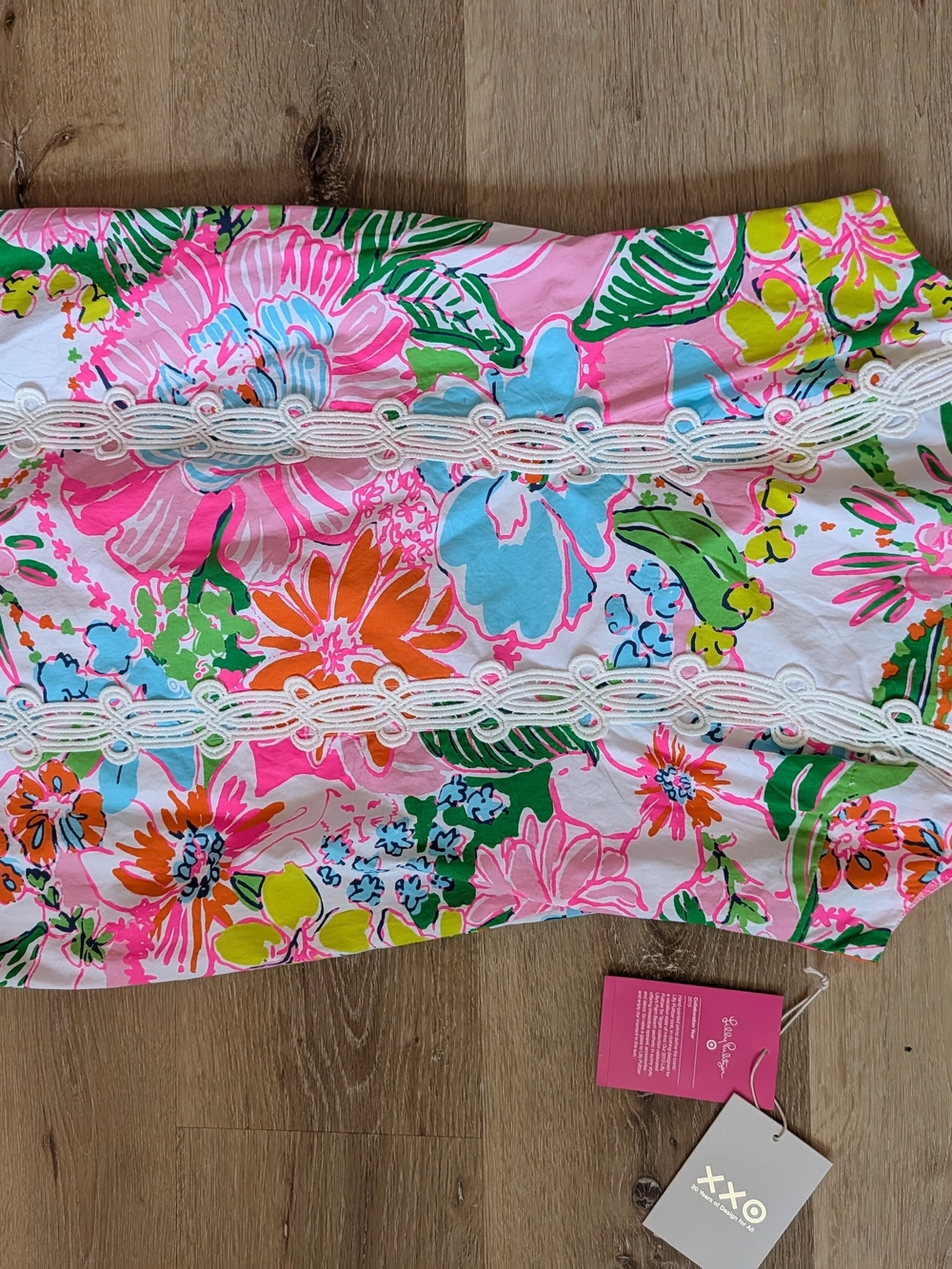 Lilly Pulitzer Multicolor Floral Shift Dress - Pink, Blue, Green, Orange, Yellow